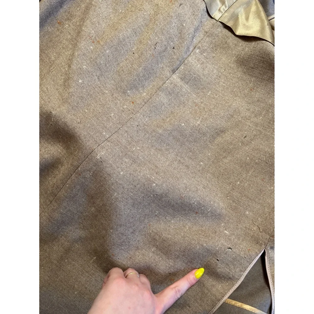 Vintage Amalgamated Workers of America Union‎ Made Mens Overcoat Tan Brown Coat